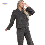 CosyLuxe™ Pajama Set | Soft Fleece Warmth for Cold Nights
