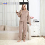 CosyLuxe™ Pajama Set | Soft Fleece Warmth for Cold Nights