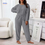 CosyLuxe™ Pajama Set | Soft Fleece Warmth for Cold Nights