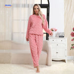 CosyLuxe™ Pajama Set | Soft Fleece Warmth for Cold Nights