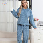 CosyLuxe™ Pajama Set | Soft Fleece Warmth for Cold Nights