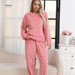 CosyLuxe™ Pajama Set | Soft Fleece Warmth for Cold Nights
