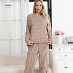 CosyLuxe™ Pajama Set | Soft Fleece Warmth for Cold Nights