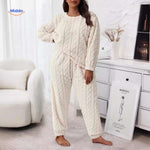 CosyLuxe™ Pajama Set | Soft Fleece Warmth for Cold Nights