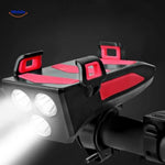CycloMax™ 4-in-1 Bike Gadget | Phone Mount, Power Bank, Light & Horn