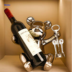 HandmadeBear™ Wine Bottle Holder | Rustic Charm & Handcrafted Design