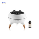 Flamora™ Jellyfish Diffuser | Flame Light, Aroma Mist & Wood Design