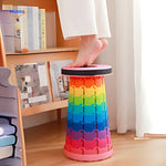 FlexiStool™ Adjustable Telescopic Stool | Non-Slip & Compact