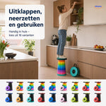 FlexiStool™ Adjustable Telescopic Stool | Non-Slip & Compact