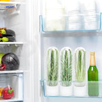 FreshHerbKeeper™ Fridge Herb Container | Keep Cilantro & Parsley Fresh for Weeks