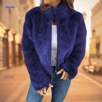 FurElegance™ Coat | Luxe Faux Fur Warmth & High-Collar Style