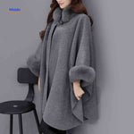 Furina™ Cape Coat | Wool Blend, Faux-Fur Collar, Elegant & Warm