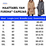 Furina™ Cape Coat | Wool Blend, Faux-Fur Collar, Elegant & Warm