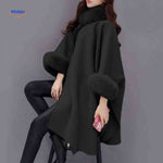 Furina™ Cape Coat | Wool Blend, Faux-Fur Collar, Elegant & Warm