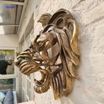 GoldenLion™ Lion Head Wall Sculpture | Power, Luxe & Exclusivity
