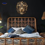 GoldenLion™ Lion Head Wall Sculpture | Power, Luxe & Exclusivity
