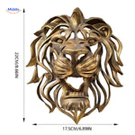 GoldenLion™ Lion Head Wall Sculpture | Power, Luxe & Exclusivity