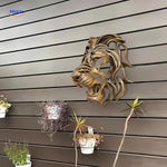 GoldenLion™ Lion Head Wall Sculpture | Power, Luxe & Exclusivity