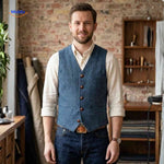 HerringLux™ Vest | Herringbone Wool Warmth & Heritage Style