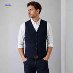 HerringLux™ Vest | Herringbone Wool Warmth & Heritage Style