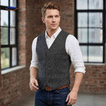 HerringLux™ Vest | Herringbone Wool Warmth & Heritage Style