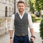 HerringLux™ Vest | Herringbone Wool Warmth & Heritage Style