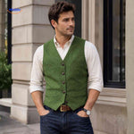 HerringLux™ Vest | Herringbone Wool Warmth & Heritage Style