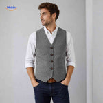 HerringLux™ Vest | Herringbone Wool Warmth & Heritage Style