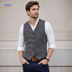 HerringLux™ Vest | Herringbone Wool Warmth & Heritage Style