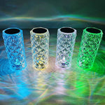 Krystal™ Crystal Table Lamp | 16 RGB Colors & Touch Control