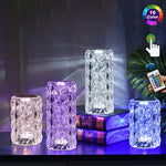 Krystal™ Crystal Table Lamp | 16 RGB Colors & Touch Control