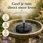 Solar Oasis™ Solar Fountain | Eco-Friendly & Bird-Friendly