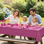 PartyLux™ Tableware Set | 141-Piece Party Kit with Plates, Cups, Cutlery & Tablecloth