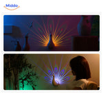 PeacockGlow™ Lamp | Color-Changing Wall Light & Remote Ambiance