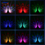 PeacockGlow™ Lamp | Color-Changing Wall Light & Remote Ambiance