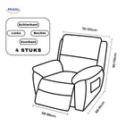 Reclinex™ Recliner Cover | Stretch Fit & Scratch Protection