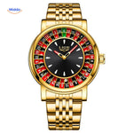 Roulettix™ Watch | Real Spinning Roulette Dial, Glow-in-the-Dark & Water Resistant
