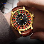 Roulettix™ Watch | Real Spinning Roulette Dial, Glow-in-the-Dark & Water Resistant