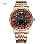 Roulettix™ Watch | Real Spinning Roulette Dial, Glow-in-the-Dark & Water Resistant