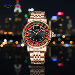 Roulettix™ Watch | Real Spinning Roulette Dial, Glow-in-the-Dark & Water Resistant
