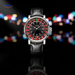 Roulettix™ Watch | Real Spinning Roulette Dial, Glow-in-the-Dark & Water Resistant