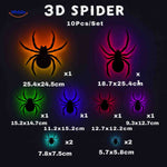 SpookLight™ Lamp | 3D Halloween LED Bats & Spiders Wall Decor