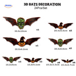 SpookLight™ Lamp | 3D Halloween LED Bats & Spiders Wall Decor