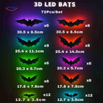 SpookLight™ Lamp | 3D Halloween LED Bats & Spiders Wall Decor