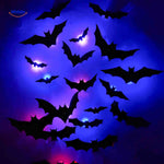 SpookLight™ Lamp | 3D Halloween LED Bats & Spiders Wall Decor