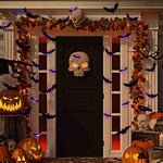 SpookLight™ Lamp | 3D Halloween LED Bats & Spiders Wall Decor