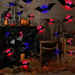 SpookLight™ Lamp | 3D Halloween LED Bats & Spiders Wall Decor