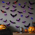 SpookLight™ Lamp | 3D Halloween LED Bats & Spiders Wall Decor