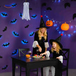 SpookLight™ Lamp | 3D Halloween LED Bats & Spiders Wall Decor