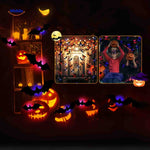 SpookLight™ Lamp | 3D Halloween LED Bats & Spiders Wall Decor